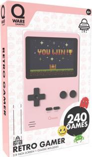 Actual product image Qware Arcade 240 In 1 Mini Game Retro Pink