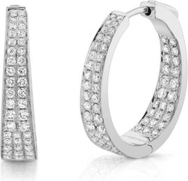 JVD Fashion round earrings with zircons SVLE0901XH2BI00