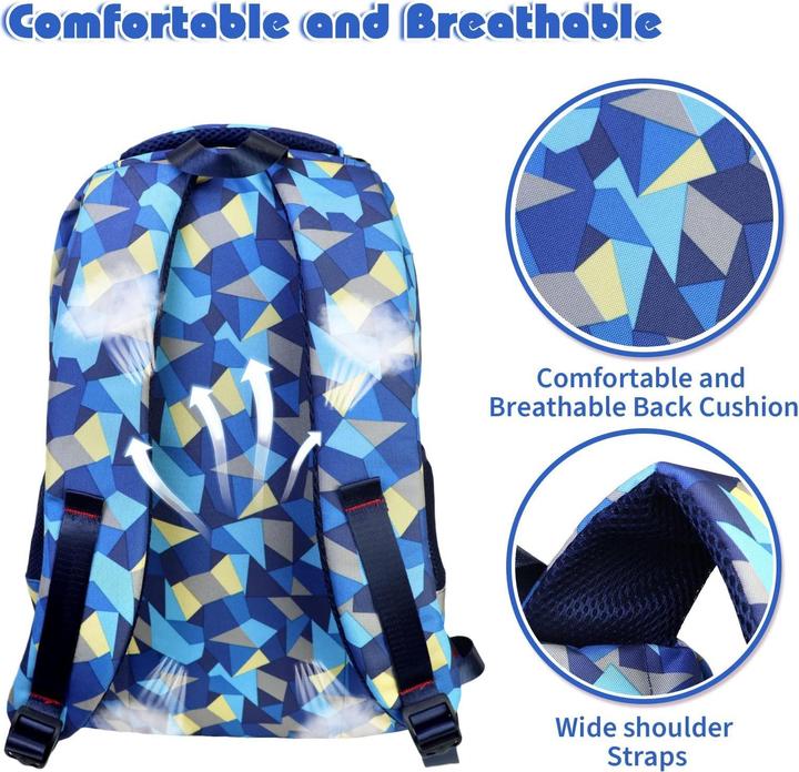 Image du produit Only-Bags.Store Sac à dos scolaire garçon Sacs d'école Sacs à dos ergonomiques pour enfants (12.90 l)