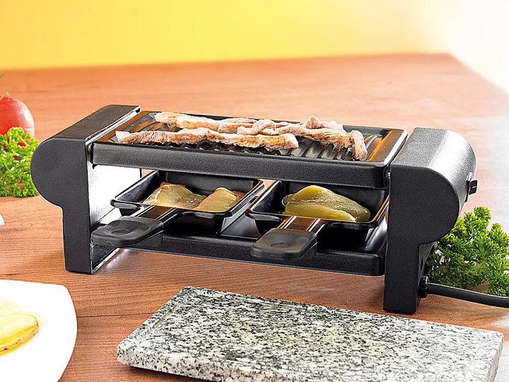 Actual product image Rosenstein & Söhne Raclette for 2 with grill attachment & hot stone