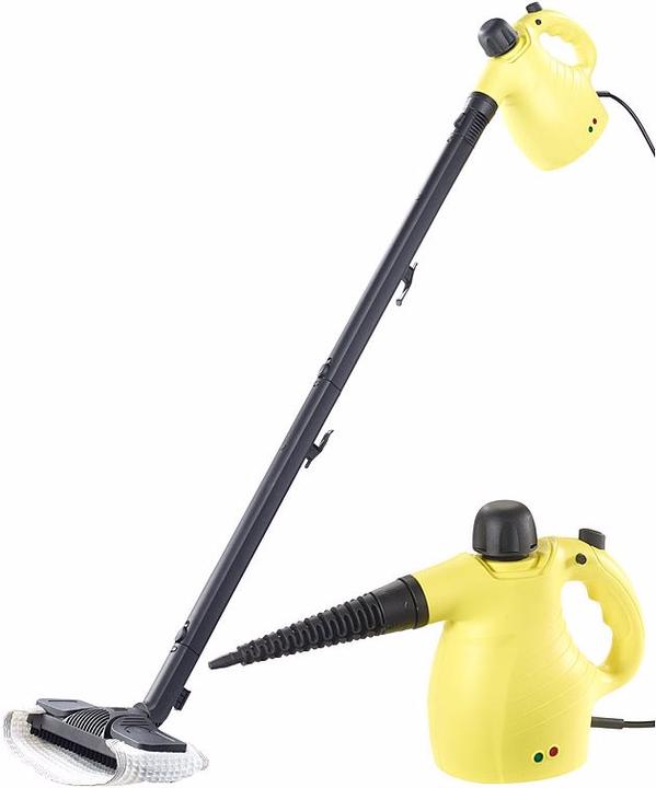 Sichler 2in1 Hand Steam Cleaner, Steam Mop & Broom