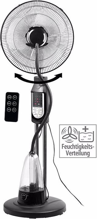 Produktbild Sichler Sprühnebel-Standventilator mit Oszillation und Fernbedienung (30 dB)