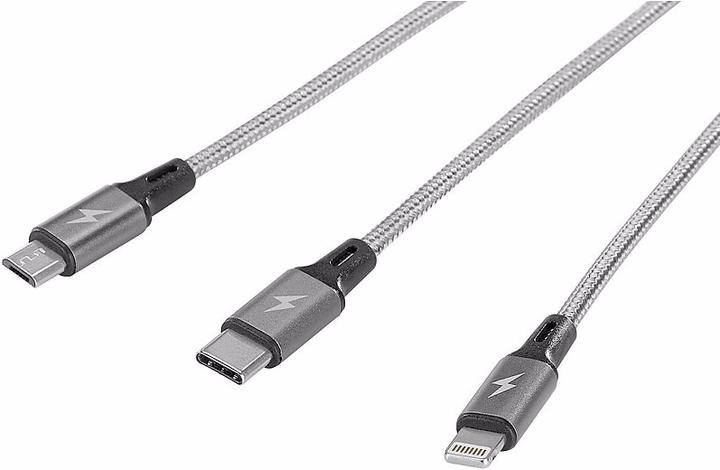 Produktbild Callstel 3in1-Schnellladekabel (0.60 m, USB 3.0)