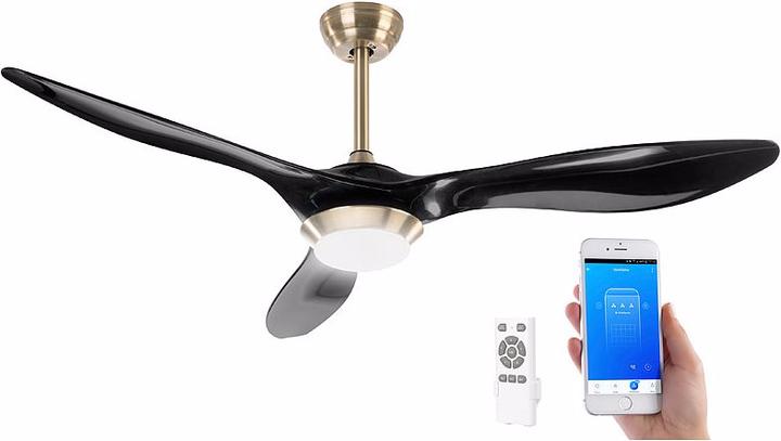Produktbild Sichler 2in1-WLAN-Deckenventilator & LED-Lampe (53 dB)