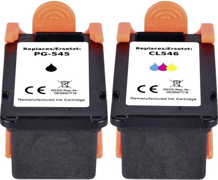 Produktbild Renkforce Tintenpatrone ersetzt Canon PG-545, CL-546 Kompatibel Kombi-Pack Schwarz, Cyan, Magenta (M, Y, C, BK)