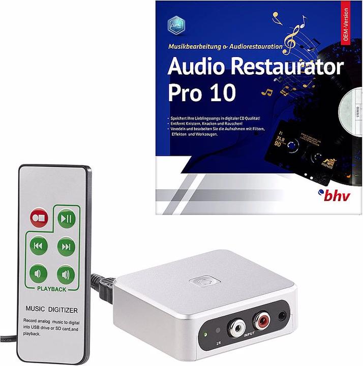 Image du produit Auvisio Numériseur audio autonome, logiciel "Audio Restaurator Pro 10" inclus (32 Go)
