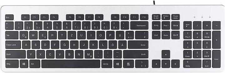 Image du produit GeneralKeys Clavier complet USB, super mince avec touches ciseaux (DE, Filaire)
