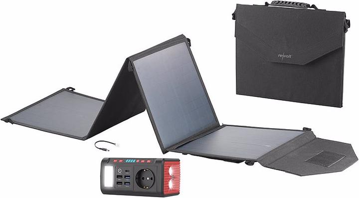Actual product image Revolt Mini Powerbank & Solar Converter incl. Folding Solar Panel