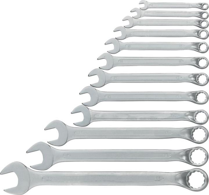 Neriox Set di chiavi combinate 12 pezzi 6-22 (10 mm, 14 mm, 21 mm, 22 mm, 11 mm, 17 mm, 16 mm, 19 mm, 18 mm, 13 mm, 15 mm, 20 mm, 12 mm, 8 mm, 7 mm, 6 mm, 9 mm)