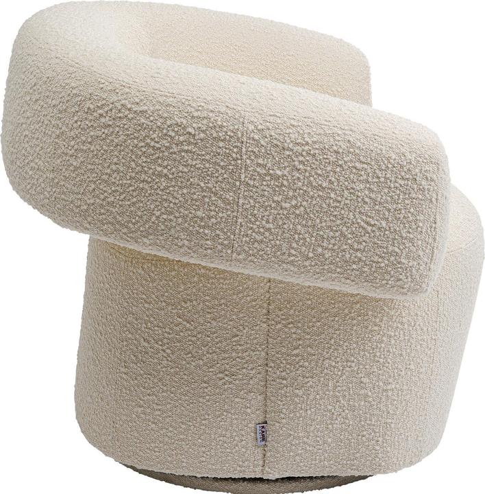 Actual product image Kare Design Swivel Armchair Maye Cream