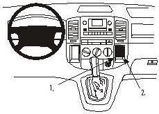 Actual product image Brodit 853023 Car mount Toyota Corolla Verso