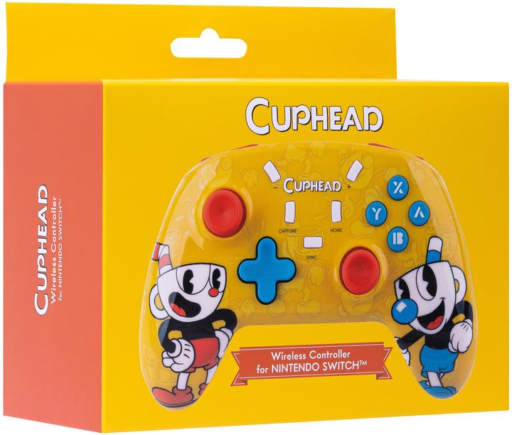 Actual product image Qubick Cuphead Wireless Gamepad for Nintendo Switch (Switch OLED, Switch Lite, Switch)