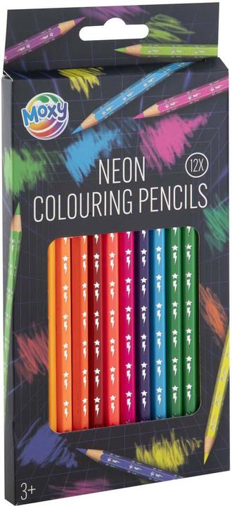 Immagine prodotto Grafix Neon-Buntstifte, 12 Stk. (Multicolore, 12 x)