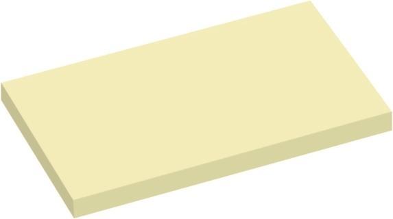 Produktbild Q-Line Anmerkungen Stick'N gul 76x127mm 100blade 12stk/pak - (12 blokke pr. pakke) (76 x 127 mm)