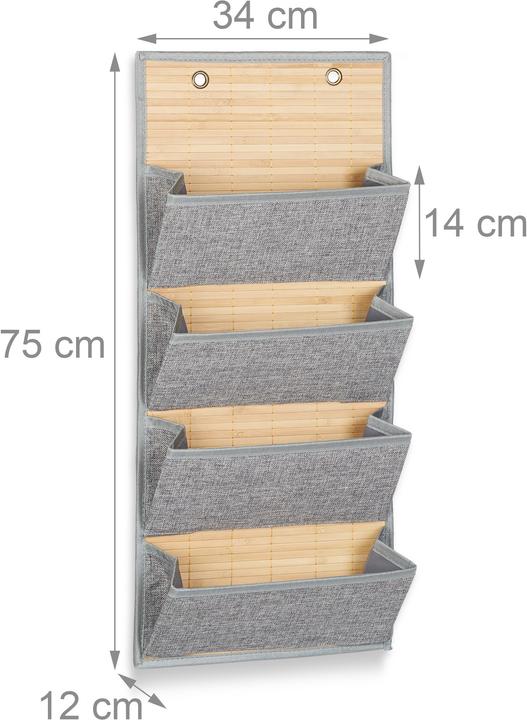 Produktbild Relaxdays Wandorganizer (34 x 12 x 75 cm, 10.94 l)