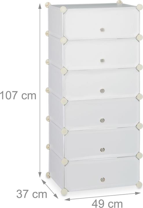 Actual product image Relaxdays Shoe cabinet (49 x 37 x 107 cm)