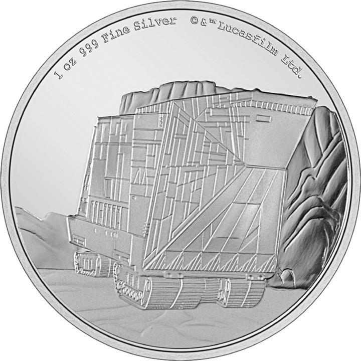 New Zealand Mint Silber STAR WARS Sandcrawler 1 oz PP (999, 2022)