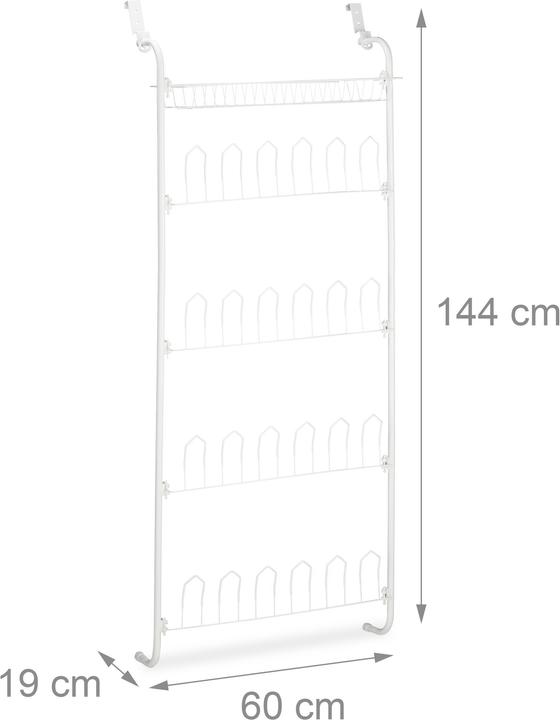 Actual product image Relaxdays Hanging Shoe Rack for 12 Pairs (60 x 19 x 144 cm)