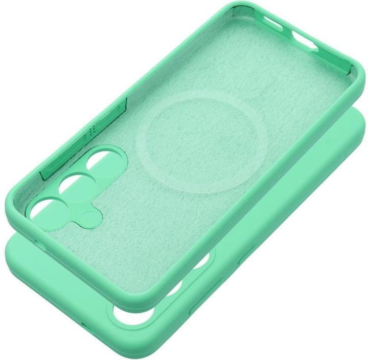 Produktbild OEM Back panel cover Case SILICONE 2mm for SAMSUNG S25 Edge compatible with MagSafe mint (Samsung Galaxy S25 Edge)