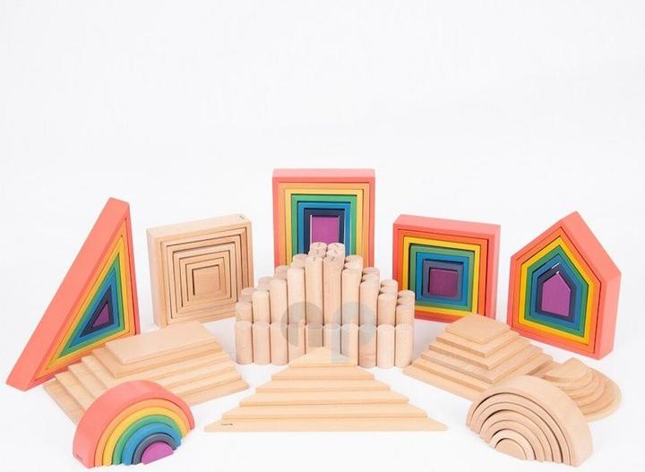 Image du produit TickiT Ensemble de 40 colonnes en bois rondes