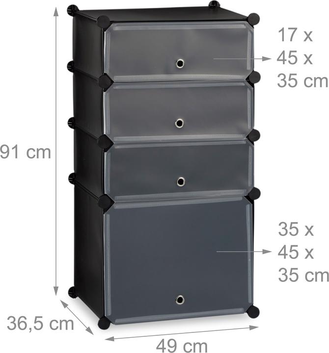 Actual product image Relaxdays Shoe Cabinet (49 x 36.5 x 91 cm)