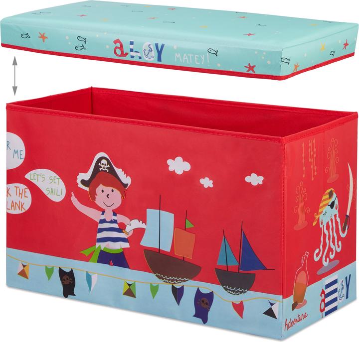 Immagine prodotto Relaxdays Pouf contenitore per bambini