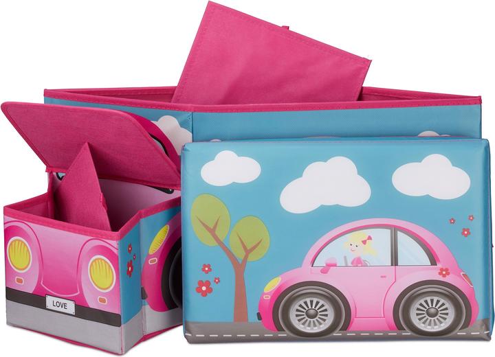 Actual product image Relaxdays Children's Storage Ottoman
