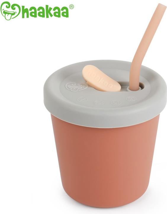 Actual product image Haakaa Drinking cup with tube - Rust
