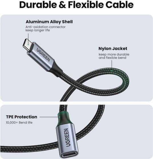 Produktbild Ugreen USB C – USB C (1 m, USB 3.1)