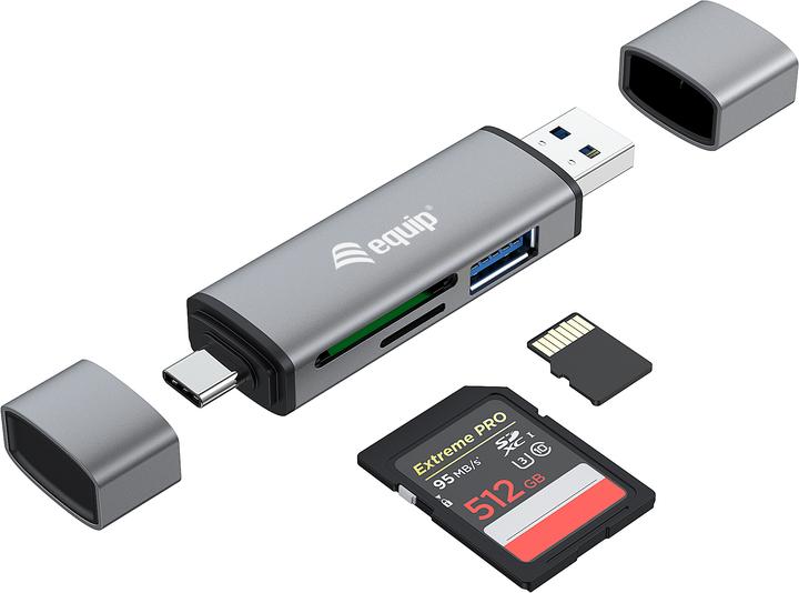 Image du produit equip Lecteur de cartes HUB USB 3.0 (USB 3.0, USB-C)