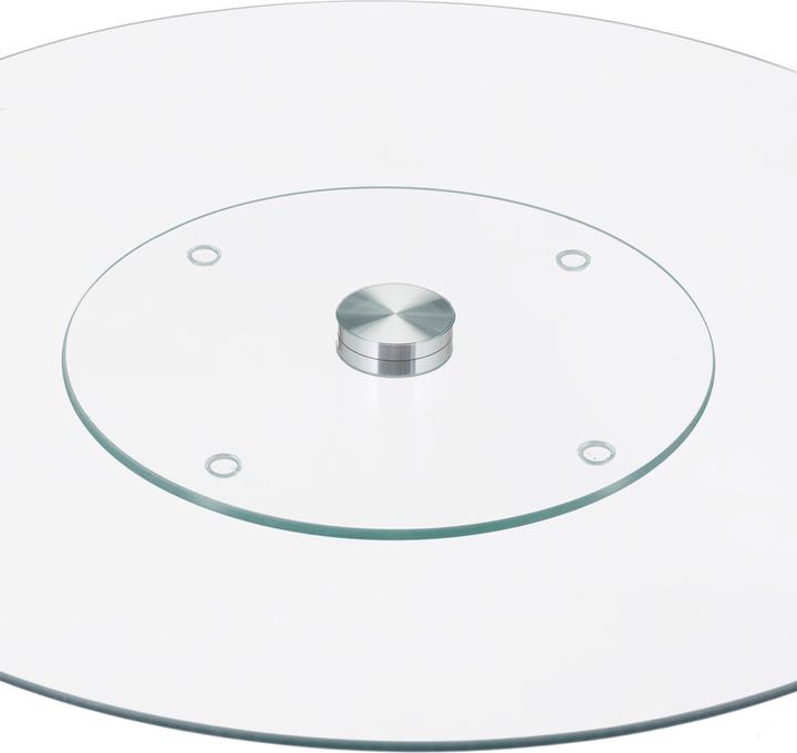 Actual product image Relaxdays Glass Serving Platter, Swivel