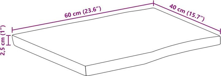 Produktbild VidaXL Asperg (60 x 40 x 2,5 cm)