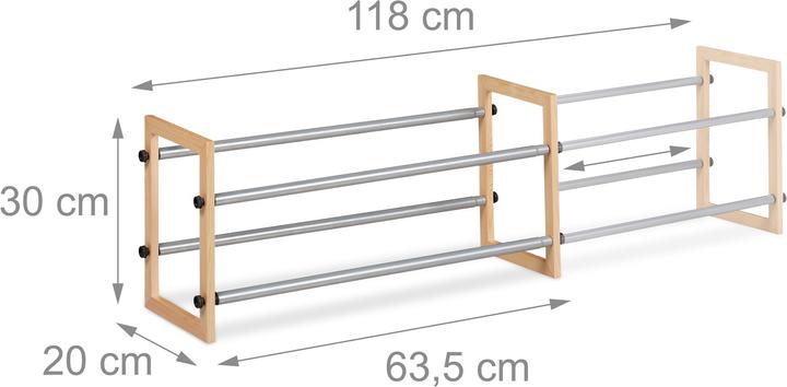 Productafbeelding Relaxdays Schoenenrek (63,5 x 20 x 30 cm)