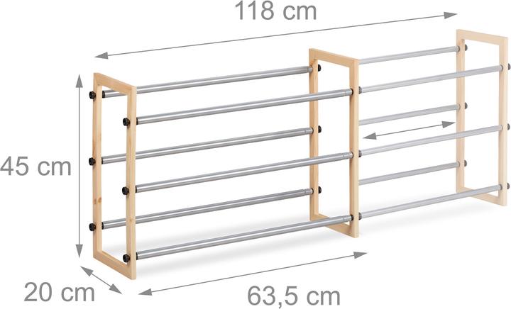 Image du produit Relaxdays Baylee (63.5 x 20 x 45 cm)