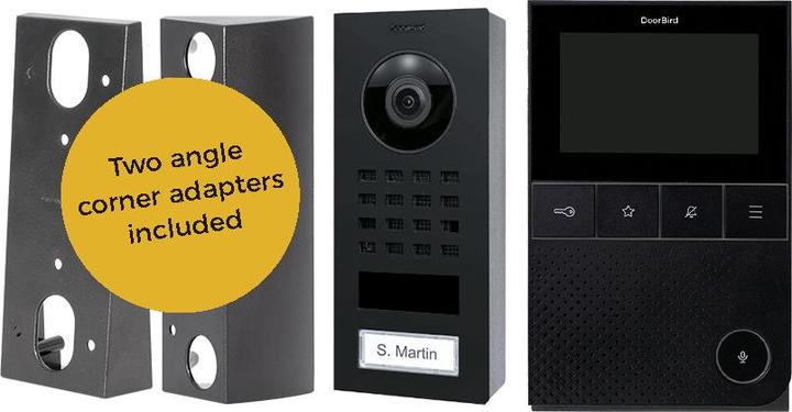 Produktbild Doorbird D11 Business-Set Edelstahl V2A Aufputz inkl. Innenstation (Kabelgebunden, App)