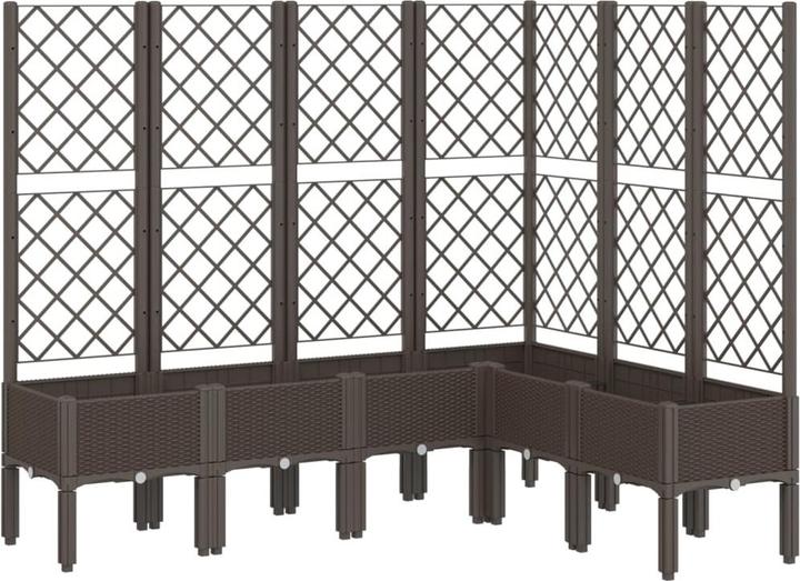 Actual product image VidaXL Planter with trellis PP