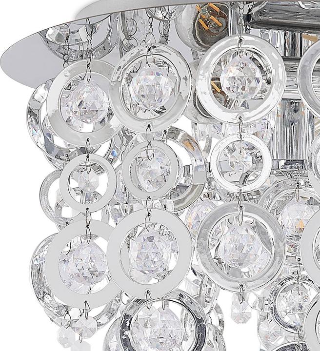 Immagine prodotto Lindby Lampada da soffitto Kisana, cromo, Ø 40 cm (40 cm)