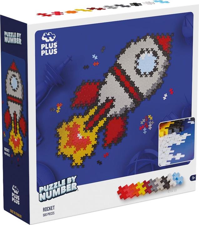 Plus-Plus 500 Kreativ Bausteine Puzzle Rakete (500 Teile)