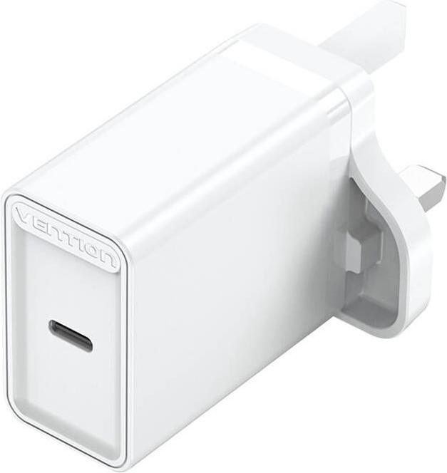 Immagine prodotto Vention Caricatore da parete USB-C FADW0-UK (20 W) UK Bianco (20 W)
