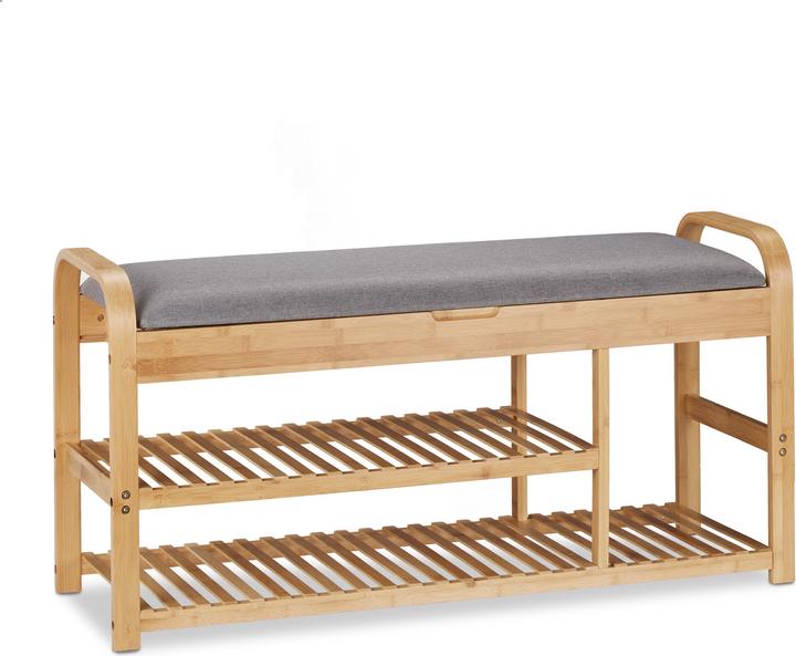 Actual product image Relaxdays Shoe bench (100.5 x 33 x 50 cm)