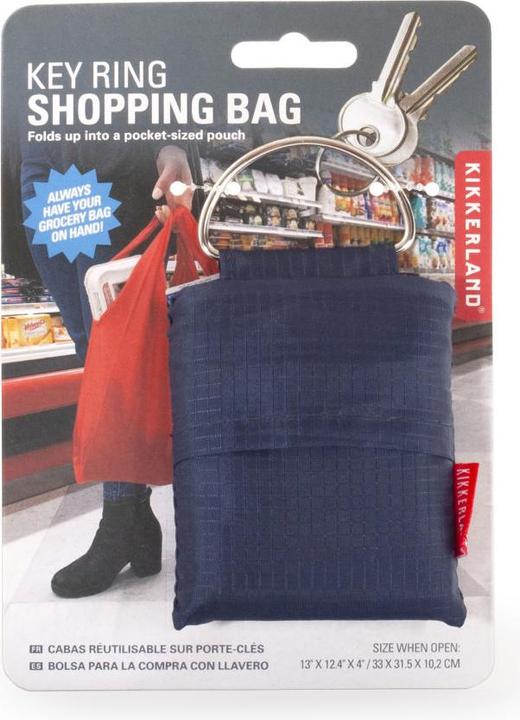 Immagine prodotto Kikkerland Borsa della spesa con portachiavi