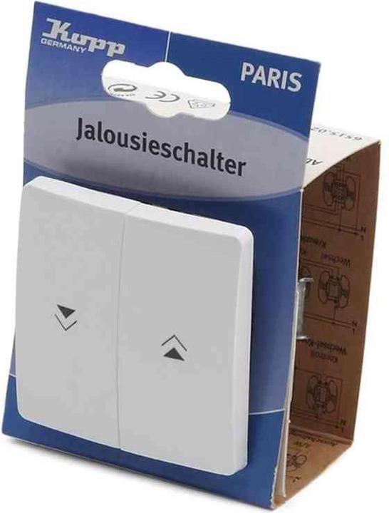 Produktbild Kopp PARIS - Jalousieschalter, Farbe: arktisweiss