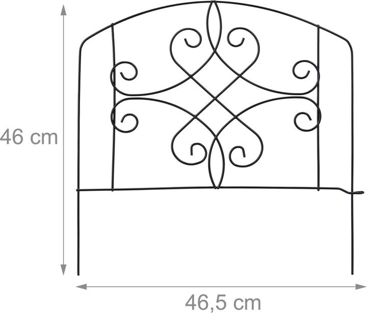 Image du produit Relaxdays Bordure potager, 4 éléments (186 cm)