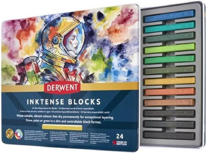 Image du produit Derwent Inktense crayons aquarelle, aquarelle, 24 pièces (Multicolore, 1 x)