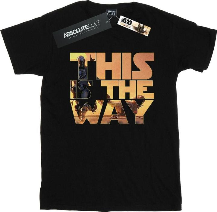 Star Wars The Mandalorian The Way Poster Text TShirt Jungen