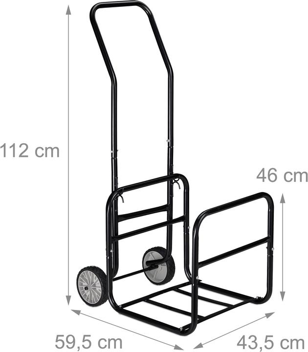 Produktbild Relaxdays Kaminholzwagen 2in1 (43.5 x 59.5 x 112 cm)