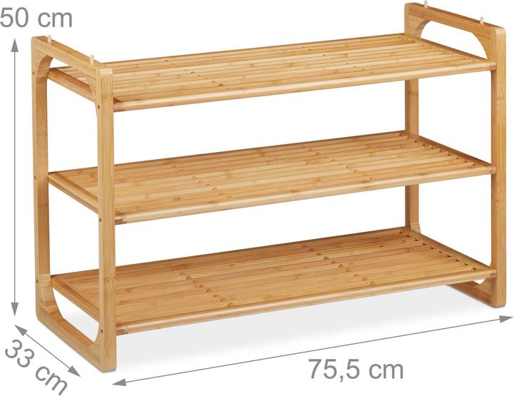 Productafbeelding Relaxdays Schoenenrek (75,5 x 33 x 50 cm)