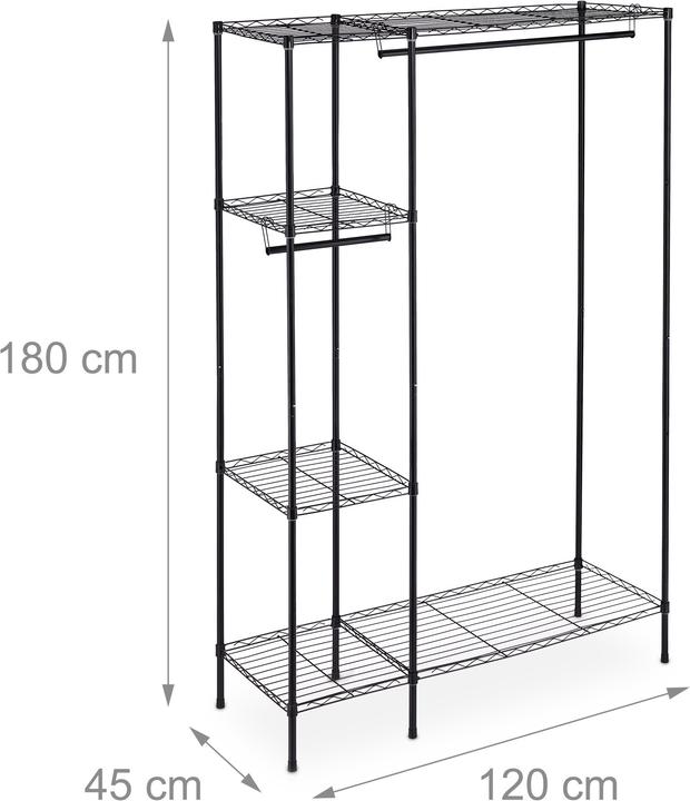 Actual product image Relaxdays Wardrobe (120 x 45 x 180 cm)