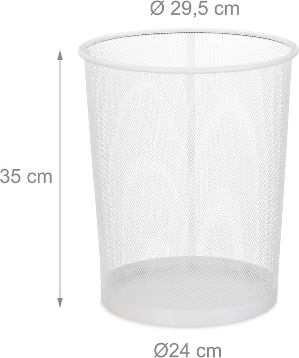 Actual product image Relaxdays Waste Bin 30 cm Ø (20 l)