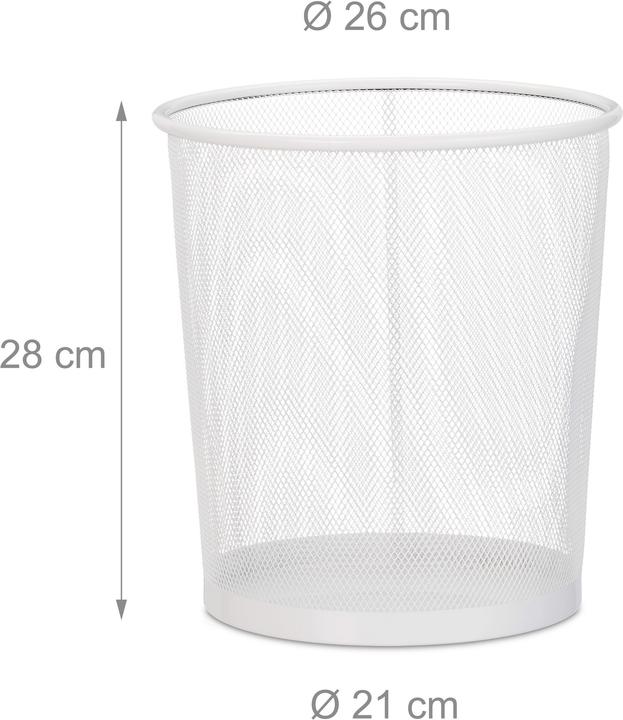 Immagine prodotto Relaxdays Cestino gettacarte (12 l)